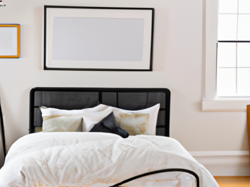 Should you hang pictures above a bed?