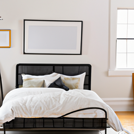 Should you hang pictures above a bed?