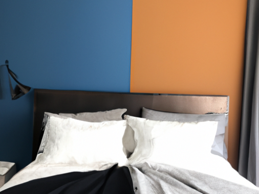 What 2 Colours go well together in a bedroom?